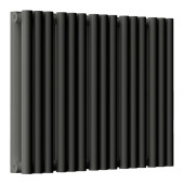 Стальной трубчатый радиатор отопления Empatiko Takt S2-592-300 Coal Black  Стальной трубчатый радиатор отопления Empatiko Takt S2-592-300 Coal Black