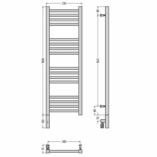Электрический полотенцесушитель Сунержа Модус 3.0 1000х300 МЭМ левый (Без покрытия) Электрический полотенцесушитель Сунержа Модус 3.0 1000х300 МЭМ левый (Без покрытия)