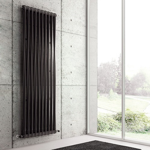 Стальной трубчатый радиатор отопления IRSAP TESI 21800 T26 8 секций, чёрный, RAL 9005 Стальной трубчатый радиатор отопления IRSAP TESI 21800 T26 8 секций, чёрный, RAL 9005