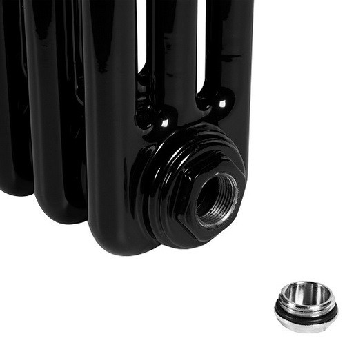 Стальной трубчатый радиатор отопления IRSAP TESI 30565 T30 10 секций, чёрный, RAL 9005 