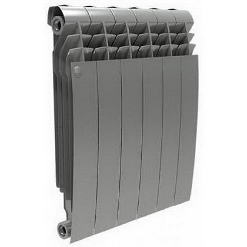 Биметаллический радиатор отопления Royal Thermo Biliner 500 Silver Satin 4 секции  Биметаллический радиатор отопления Royal Thermo Biliner 500 Silver Satin 4 секции