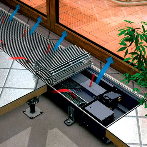 Конвектор внутрипольный VELAR KWHV 420-85-2000, с решеткой цвет - Серебро Конвектор внутрипольный VELAR KWHV 420-85-2000, с решеткой цвет - Серебро