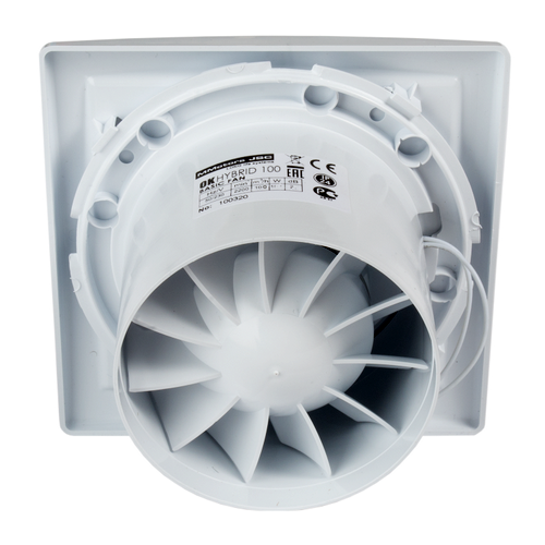 Бытовой вентилятор MMotors ОК 100 квадратный, белый с закрытой панелью Бытовой вентилятор MMotors ОК 100 квадратный, белый с закрытой панелью