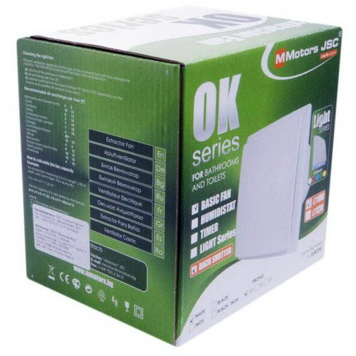 Бытовой вентилятор MMotors ОК 100 квадратный, белый с закрытой панелью (с обратным клапаном) Бытовой вентилятор MMotors ОК 100 квадратный, белый с закрытой панелью (с обратным клапаном)
