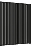 Стальной трубчатый радиатор отопления Empatiko Takt R1-1552-2000 Coal Black