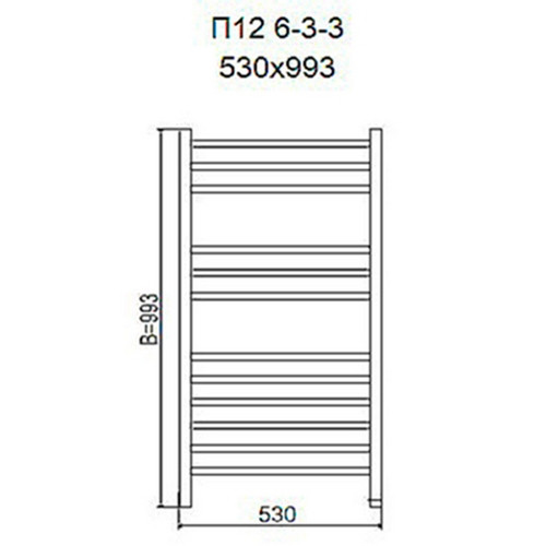 Электрический полотенцесушитель Terminus Сицилия П12 500х993