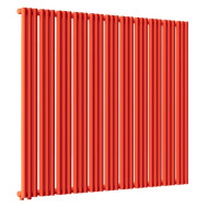 Стальной трубчатый радиатор отопления Empatiko Takt L1-1312-1750 Scarlet Red