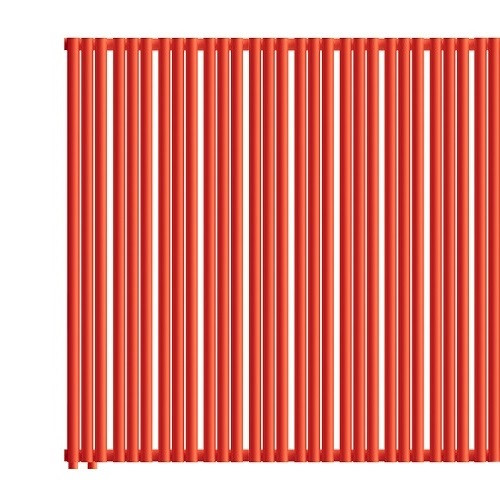 Стальной трубчатый радиатор отопления Empatiko Takt L1-1552-1750 Scarlet Red