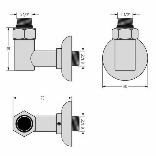 Набор комплектующих для ПС Стилье (G 1/2" НР х G 1/2" НГ) 2 шт (Без покрытия) Набор комплектующих для ПС Стилье (G 1/2" НР х G 1/2" НГ) 2 шт (Без покрытия)