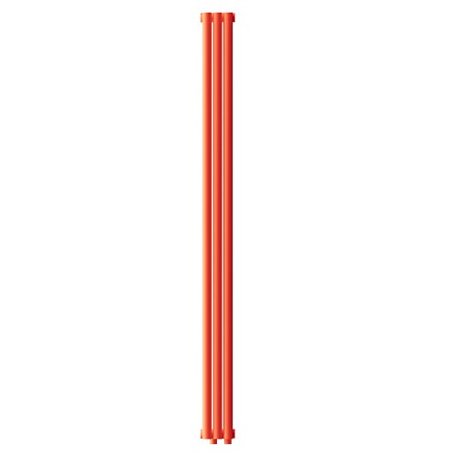 Стальной трубчатый радиатор отопления Empatiko Takt R1-112-2000 Scarlet Red Стальной трубчатый радиатор отопления Empatiko Takt R1-112-2000 Scarlet Red